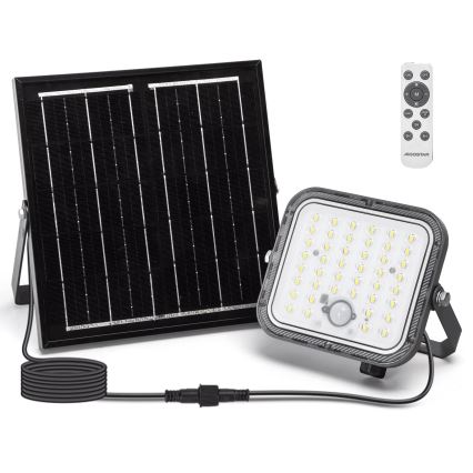 Aigostar - LED Ηλιακός προβολέας Dimmable με αισθητήρα LED/80W/3,4V 6500K IP66 + τηλεχειριστήριο