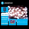 Aigostar - LED Ηλιακός Χριστουγεννιάτικος Φωτισμός 100xLED/8 λειτουργίες 12μ IP65 800 mAh ψυχρό λευκό