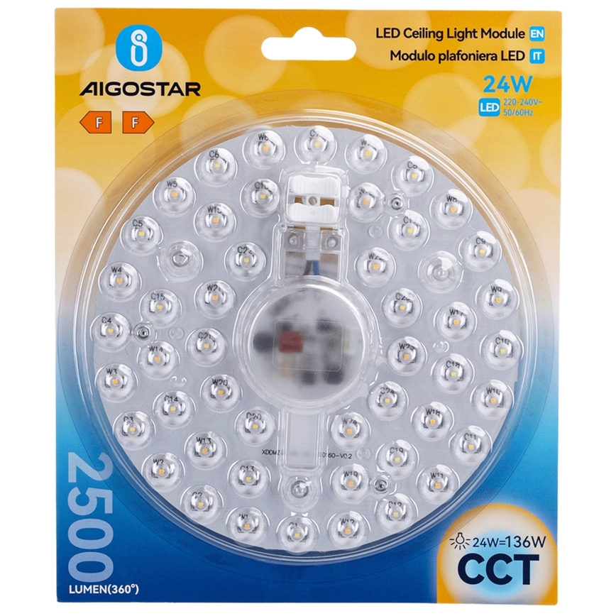 Aigostar - LED μαγνητική μονάδα LED/24W/230V 3000/4000/6500K