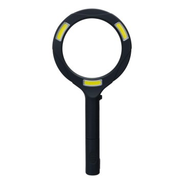 Aigostar - LED Μεγεθυντικός φακός με ενσωματωμένο φωτισμό LED/3W/2xAA IP44