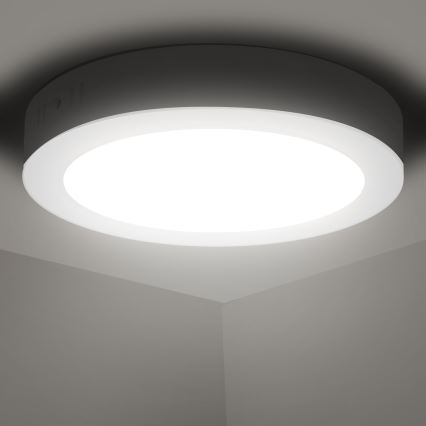 Aigostar - LED Πλαφονιέρα οροφής LED/12W/230V διάμετρος 17,4 cm 4000K λευκό