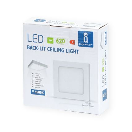 Aigostar - LED Πλαφονιέρα οροφής LED/6W/230V 12,2x12,2 cm 6500K λευκό
