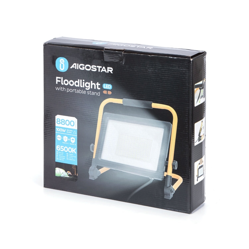Aigostar - LED Προβολέας με βάση LED/100W/230V 6500K IP65