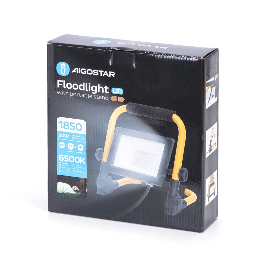 Aigostar - LED Προβολέας με βάση LED/20W/230V 6500K IP65