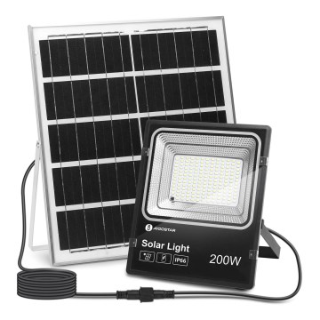 Aigostar - LED ρυθμιζόμενος ηλιακός προβολέας LED/200W/3,2V IP66 15000 mAh + τηλεχειριστήριο