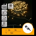 Aigostar - LED υπαίθρια χριστουγεννιάτικη γιρλάντα 100xLED/8 λειτουργίες 8m IP44 θερμό λευκό