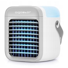 Aigostar - LED Φορητό κλιματιστικό air cooler 3σε1 LED/8W/5V λευκό/γκρι