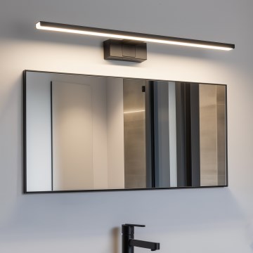Aigostar - LED φωτισμός καθρέφτη μπάνιου LED/12W/230V 4000K 60 cm IP44 μαύρο