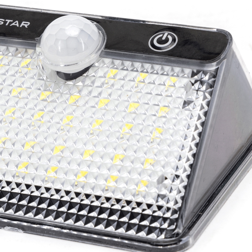 Aigostar - LED Φωτιστικό Ηλιακής Ενέργειας με αισθητήρα LED/3,7V 6500K 1200 mAh IP65 μαύρο
