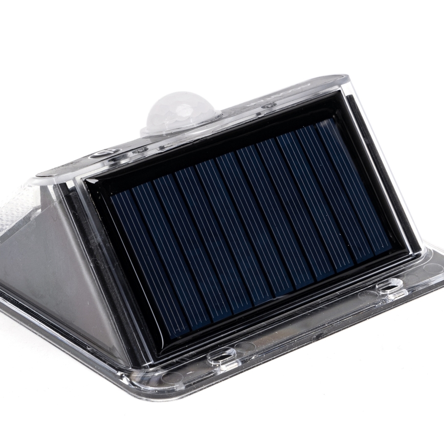 Aigostar - LED Φωτιστικό Ηλιακής Ενέργειας με αισθητήρα LED/3,7V 6500K 1200 mAh IP65 μαύρο