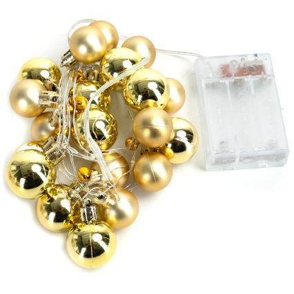 Aigostar - LED χριστουγεννιάτικη γιρλάντα 20xLED/3xAA 2 m ζεστό λευκό