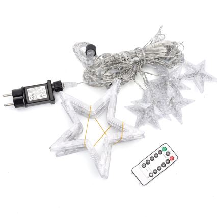 Aigostar - LED εξωτερική  γιρλάντα 120xLED/8 λειτουργίες 3x0,6 m IP44 θερμό λευκό + τηλεχειριστήριο