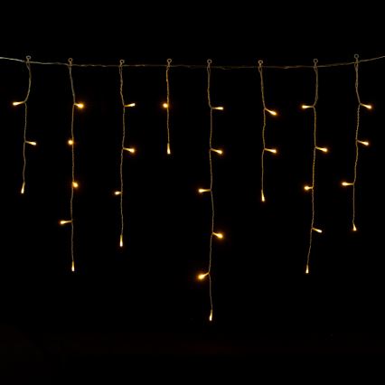 Aigostar - LED Εξωτερική χριστουγεννιάτικη γιρλάντα 300xLED/8 λειτουργίες 3xAA 18x0,6 m IP44 θερμό λευκό