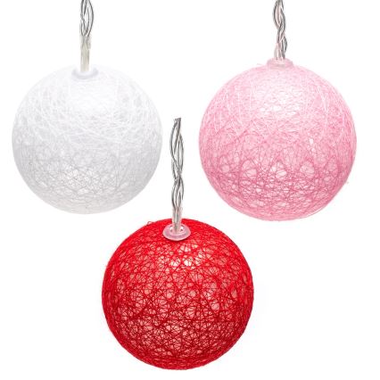 Aigostar - LED χριστουγεννιάτικη γιρλάντα 10xLED/3xAA 2m θερμό λευκό