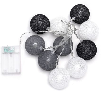 Aigostar - LED Χριστουγεννιάτικη γιρλάντα 10xLED/3xAA 2m θερμό λευκό