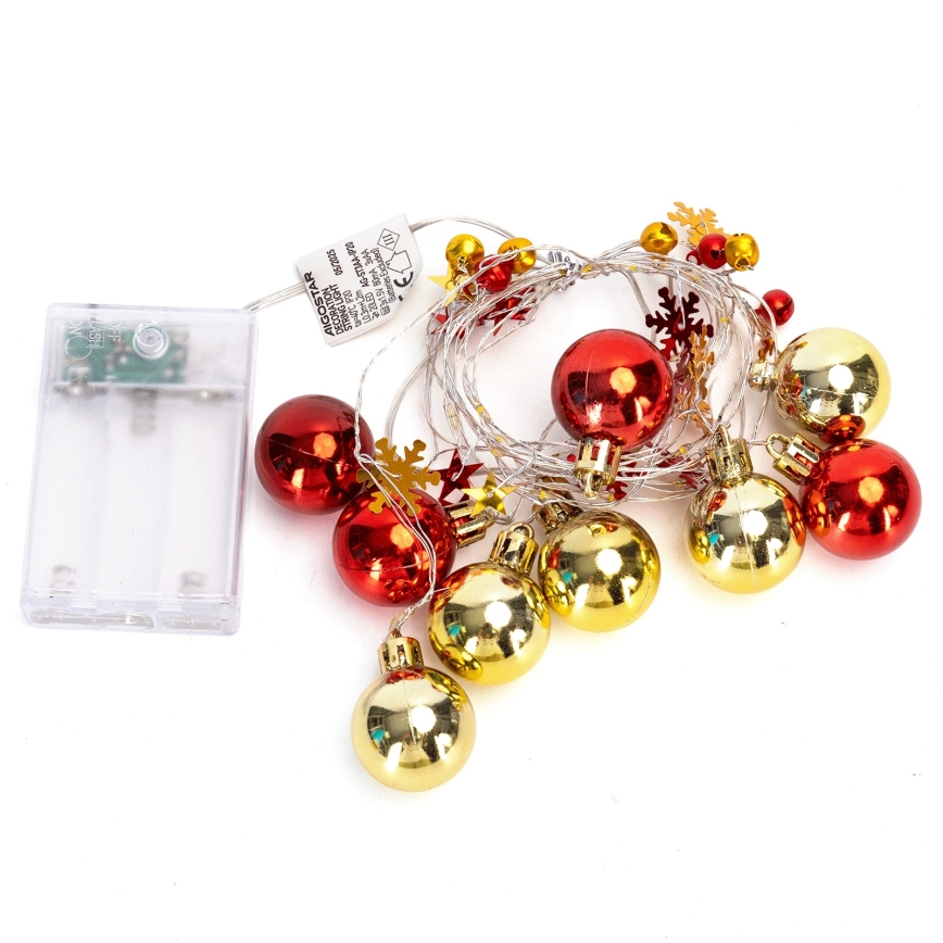 Aigostar - LED χριστουγεννιάτικη γιρλάντα 20xLED/3xAA 2 m θερμό λευκό