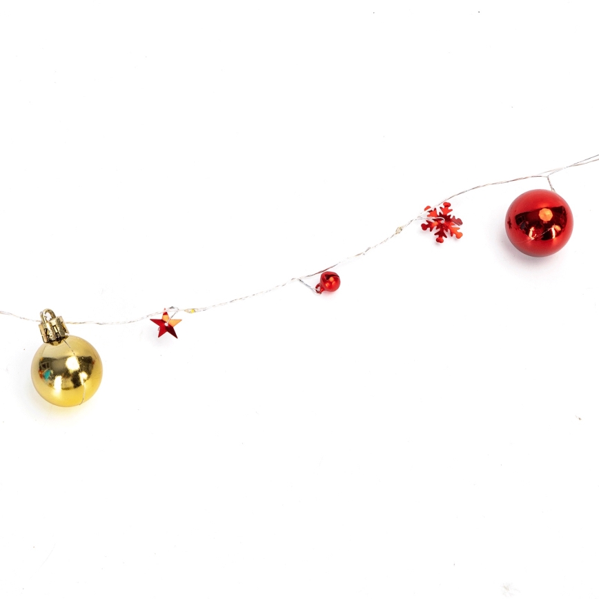 Aigostar - LED χριστουγεννιάτικη γιρλάντα 20xLED/3xAA 2 m θερμό λευκό