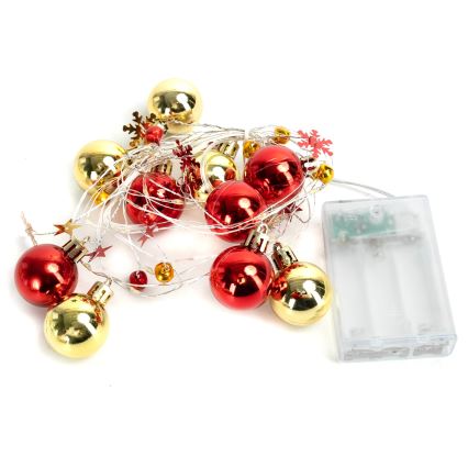 Aigostar - LED χριστουγεννιάτικη γιρλάντα 20xLED/3xAA 2 m θερμό λευκό