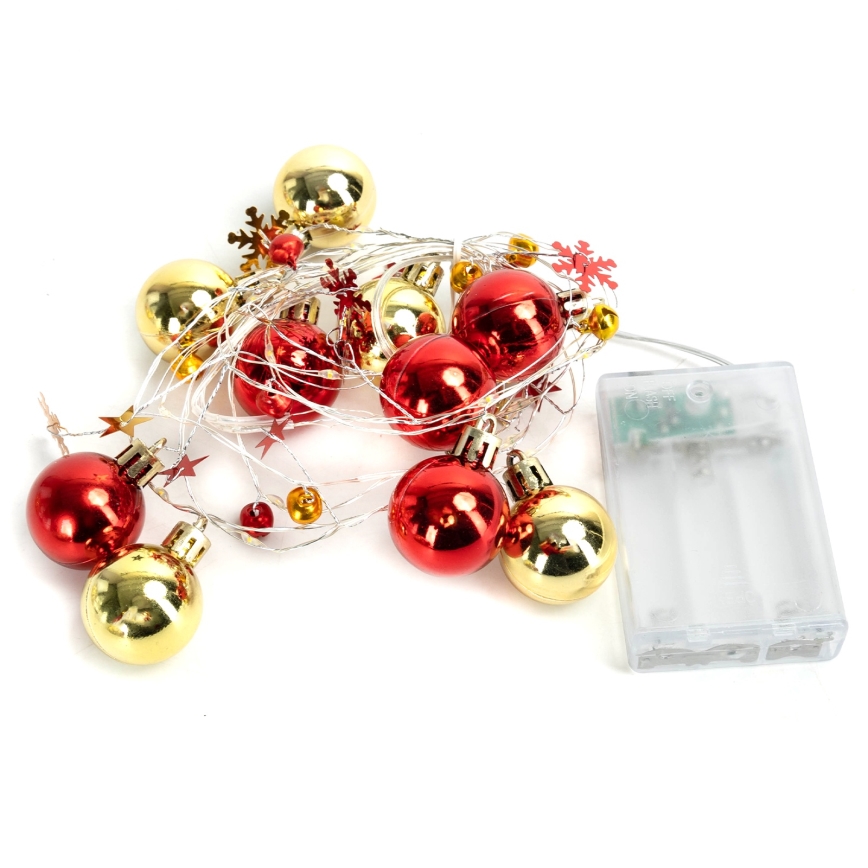 Aigostar - LED χριστουγεννιάτικη γιρλάντα 20xLED/3xAA 2 m θερμό λευκό