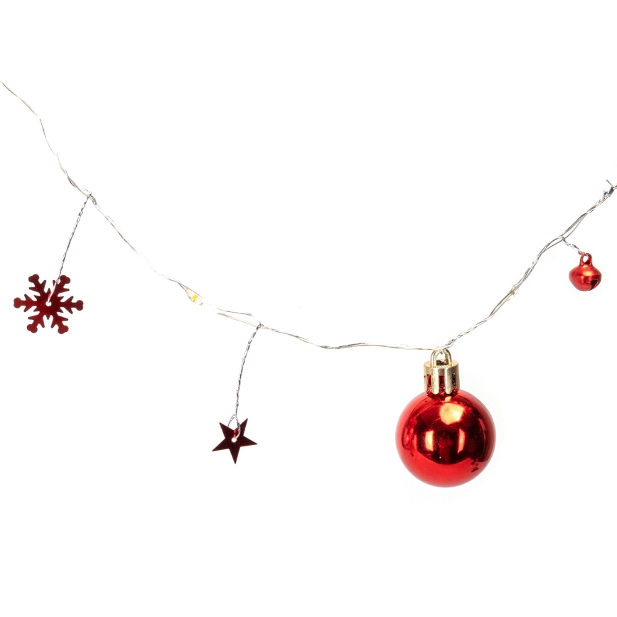 Aigostar - LED Χριστουγεννιάτικη γιρλάντα 20xLED/3xAA 2 m θερμό λευκό