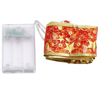 Aigostar - Χριστουγεννιάτικη γιρλάντα LED 20xLED/3xAA, 2 m, ζεστό λευκό/κόκκινο