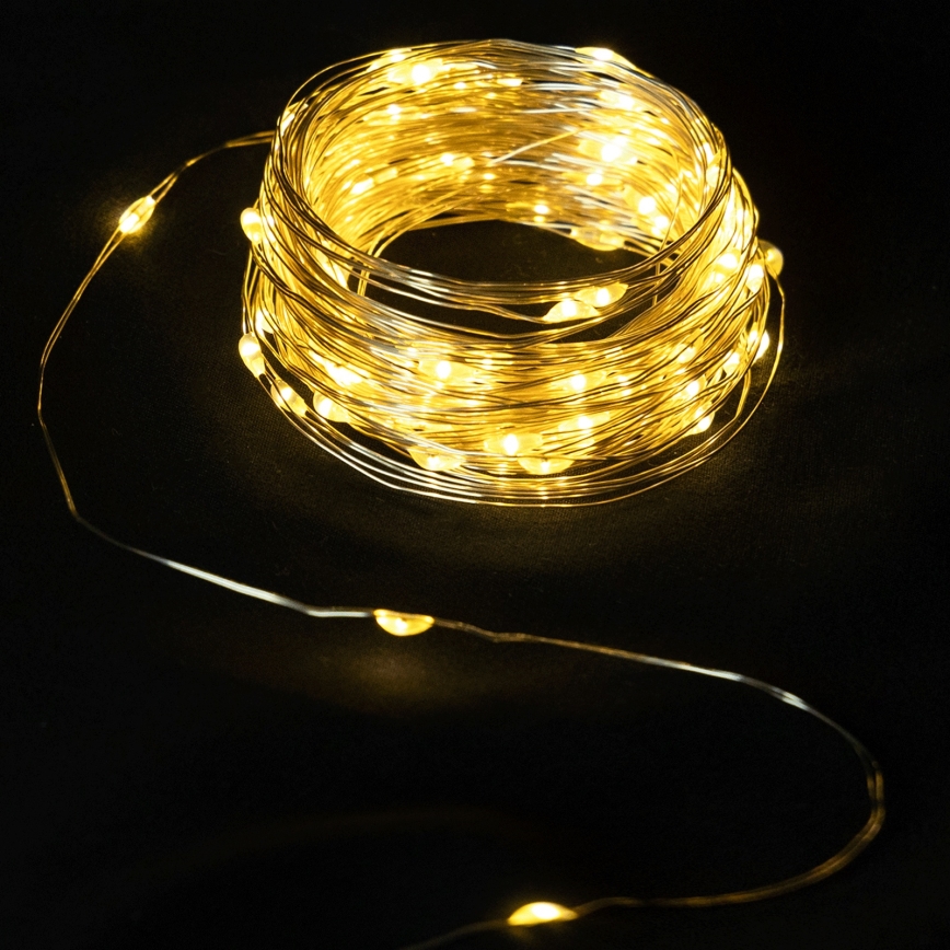 Aigostar - LED Χριστουγεννιάτικη γιρλάντα 40xLED/2x3V 4m θερμό λευκό