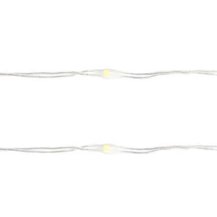 Aigostar - LED χριστουγεννιάτικη γιρλάντα 50xLED/3xAA 5,3m ψυχρό λευκό