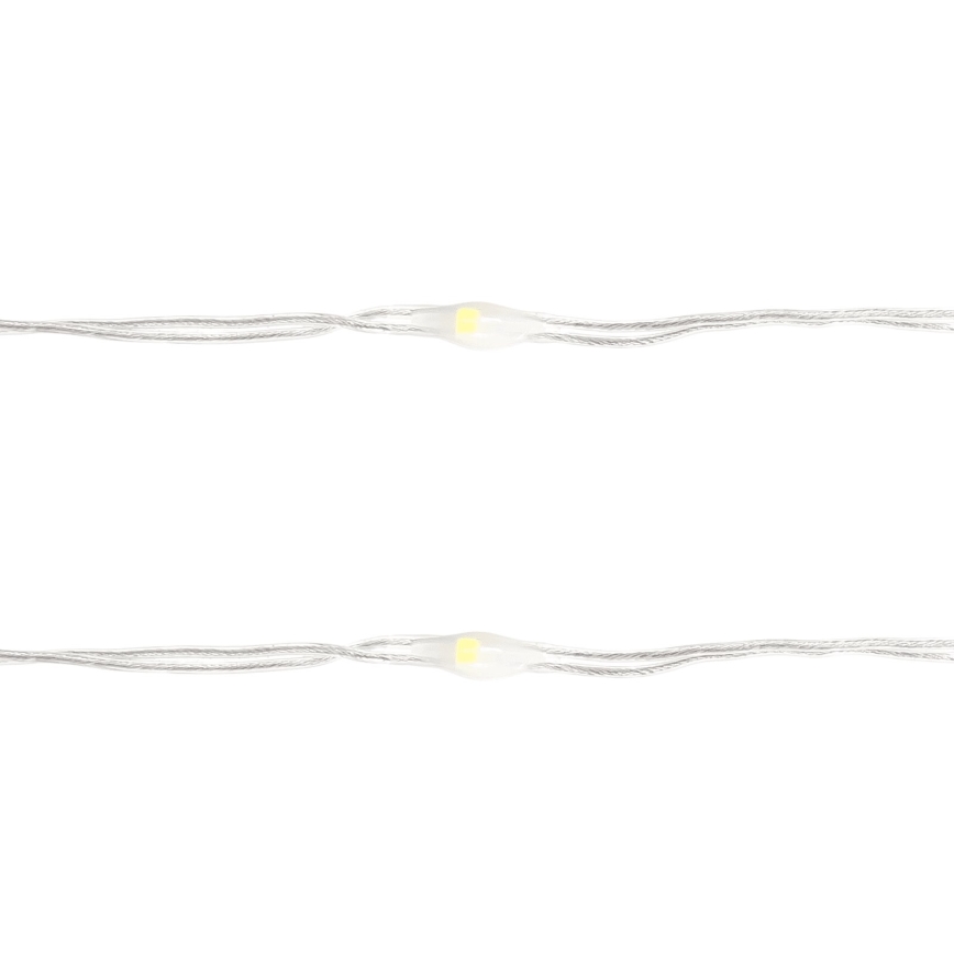 Aigostar - LED χριστουγεννιάτικη γιρλάντα 50xLED/3xAA 5,3m ψυχρό λευκό