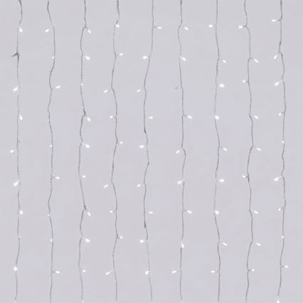 Aigostar - LED Εξωτερική χριστουγεννιάτικη γιρλάντα 120xLED/8 λειτουργίες 3,9x1,2m IP44 ψυχρό λευκό