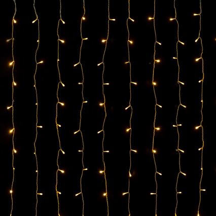 Aigostar - LED εξωτερική χριστουγεννιάτικη γιρλάντα 558xLED 3x1,8m IP44 θερμό λευκό