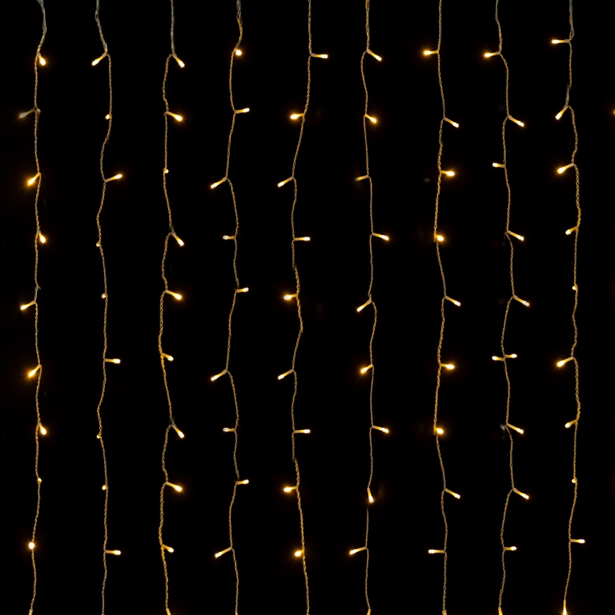 Aigostar - LED εξωτερική χριστουγεννιάτικη γιρλάντα 558xLED 3x1,8m IP44 θερμό λευκό