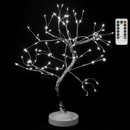 Aigostar - LED Χριστουγεννιάτικη διακόσμηση 108xLED/3xAA/8 λειτουργιών 45 cm ψυχρό λευκό