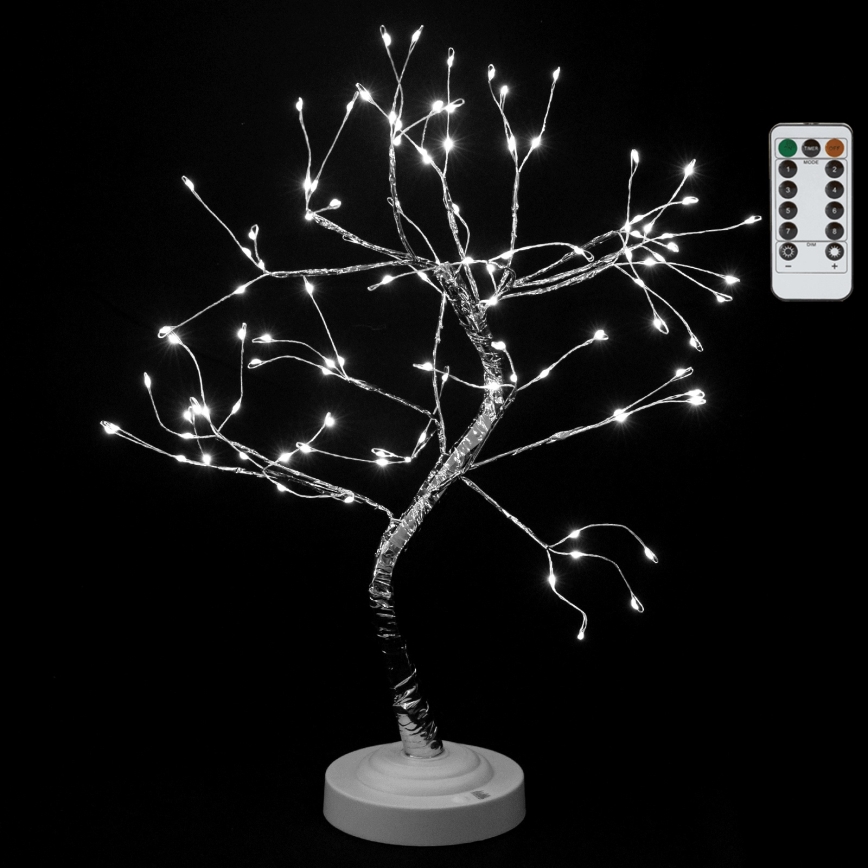 Aigostar - LED Χριστουγεννιάτικη διακόσμηση 108xLED/3xAA/8 λειτουργιών 45 cm ψυχρό λευκό