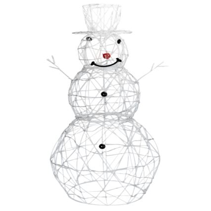 Aigostar - LED εξωτερική χριστουγεννιάτικη διακόσμηση LED/3,6W/31/230V 2700K 90 cm IP44 χιονάνθρωπος