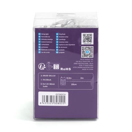 Aigostar - LED Χριστουγεννιάτικο φωτάκι 100xLED/3xAA 10,3μ πολύχρωμο