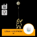 Aigostar - LED χριστουγεννιάτικο διακοσμητικό 10xLED/3xAAA Άγιος Βασίλης 20 cm