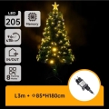 Aigostar - LED Χριστουγεννιάτικο δέντρο για εξωτερικούς χώρους LED/6W/230V 180 cm IP44 θερμό λευκό