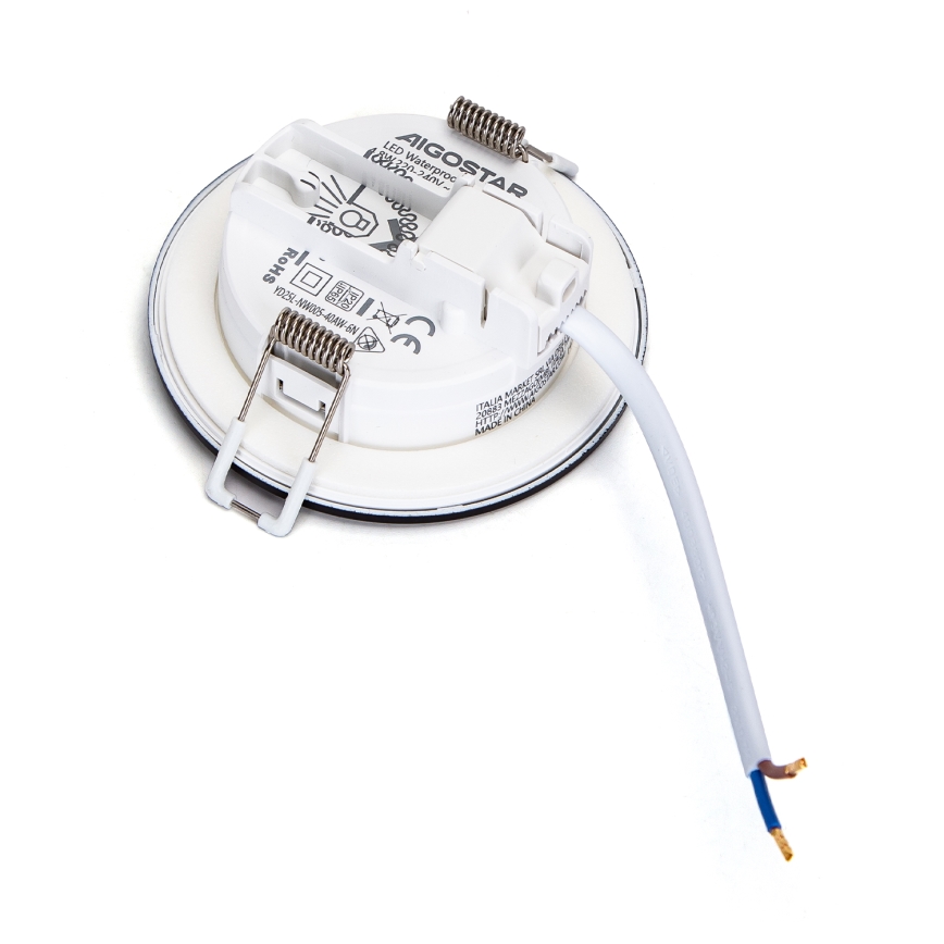 Aigostar - LED Χωνευτό φωτιστικό οροφής μπάνιου  LED/4,8W/230V 6500K μαύρο IP65