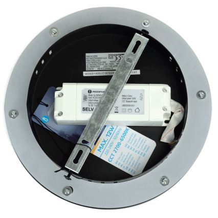 Aigostar - Ρυθμιζόμενο LED Επιτοίχιο Φωτιστικό MESH Smart LED/12W/230V 2700-6500K μαύρο