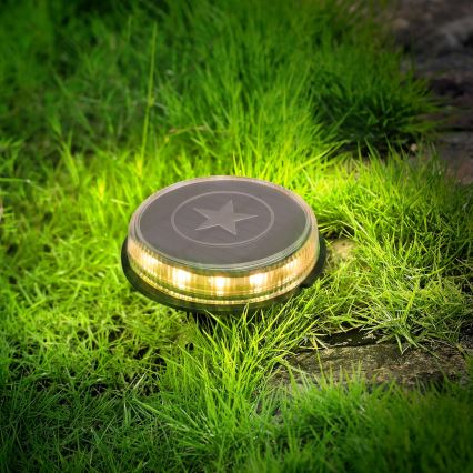 Aigostar - Ηλιακή λάμπα LED LED/0,6W/5,5V 24,5 cm 500 mAh 3200K IP66 μαύρο