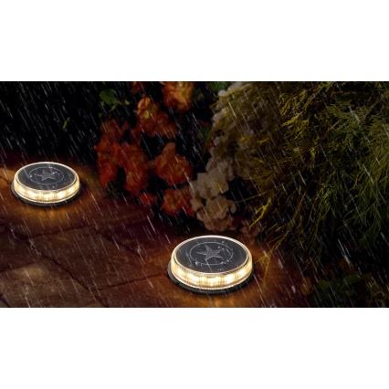 Aigostar - Ηλιακή λάμπα LED LED/0,6W/5,5V 24,5 cm 500 mAh 3200K IP66 μαύρο