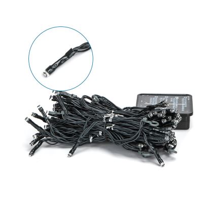 Aigostar - LED Ηλιακή  γιρλάντα 100xLED/8 λειτουργίες 4x1m 800 mAh IP65 ψυχρό λευκό