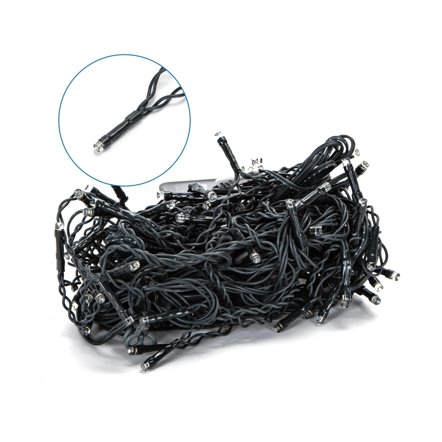 Aigostar - Ηλιακή γιρλάντα LED 100xLED/8 λειτουργίες 8x0,6m 500 mAh IP65 ψυχρό λευκό