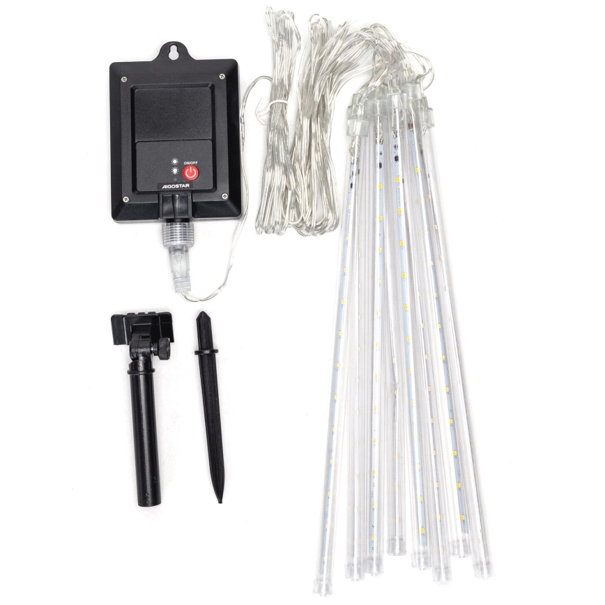 Aigostar - ηλιακή LED γιρλάντα 192xLED/8m IP65 1200 mAh ψυχρό λευκό