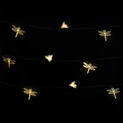 Aigostar - Ηλιακή διακοσμητική γιρλάντα LED 50 LED/8 λειτουργίες 10 m 800 mAh IP65 θερμό λευκό