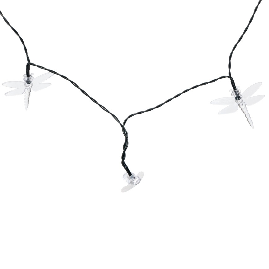 Aigostar - Ηλιακή διακοσμητική γιρλάντα LED 50 LED/8 λειτουργίες 10 m 800 mAh IP65 θερμό λευκό