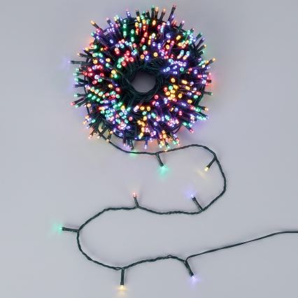 Aigostar - Ηλιακή χριστουγεννιάτικη γιρλάντα LED 200xLED/8 λειτουργίες 22m IP65 πολύχρωμη 800 mAh