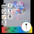 Aigostar - Ηλιακή γιρλάντα LED 200 LED / 8 λειτουργίες, 22 m, IP65, πολύχρωμη, 800 mAh