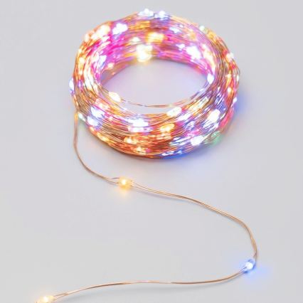 Aigostar - Ηλιακή γιρλάντα LED 200 LED / 8 λειτουργίες, 22 m, IP65, πολύχρωμη, 800 mAh