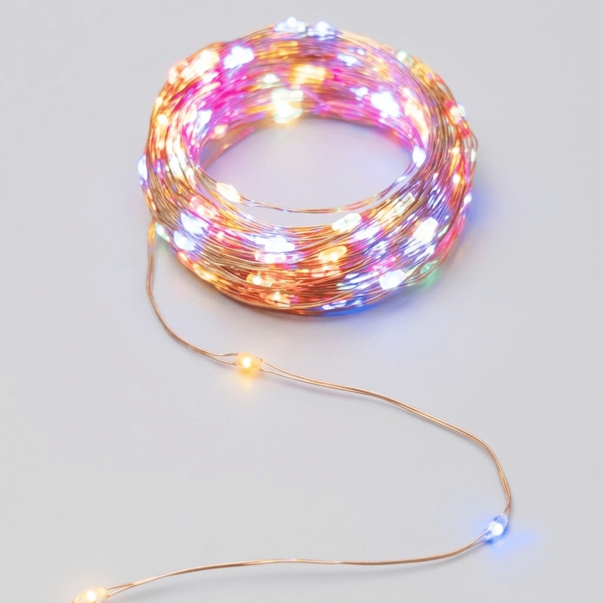 Aigostar - Ηλιακή γιρλάντα LED 200 LED / 8 λειτουργίες, 22 m, IP65, πολύχρωμη, 800 mAh